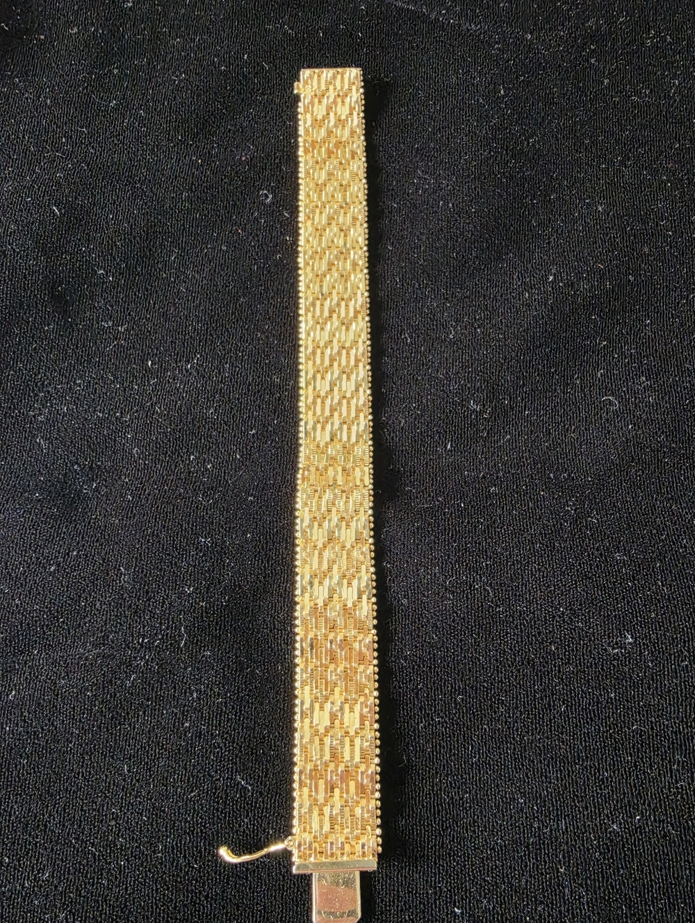 NEW 18K Gold Plated Link Mesh Bracelet Made in Italy - Picture 2 of 7
